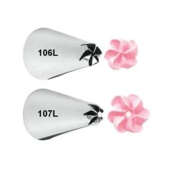 2 Douilles Fleurs Spéciales Gauchers Inox Wilton