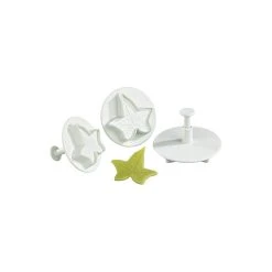 MALLARD FERRIERE 3 Découpoirs Grande Feuille De Lierre à Poussoir