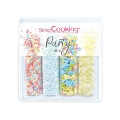 4 Décors En Sucre Party Mix 65 G ScrapCooking