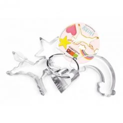 4 Découpoirs Thème Licorne Inox Scrapcooking