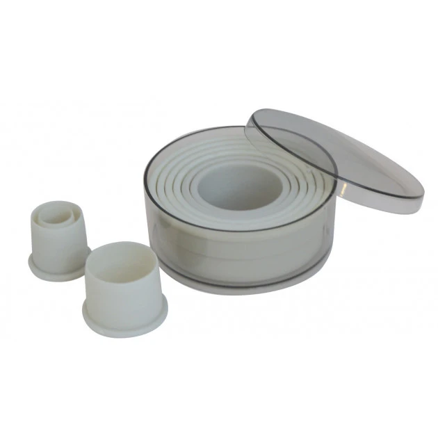 De Buyer 9 Découpoirs Ronds Unis En Plastique Alimentaire