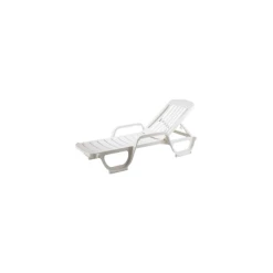 Bain De Soleil En Résine Blanc Miami Grosfillex