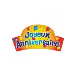 Banderoles Azyme Joyeux Anniversaire Ballons (x24) Matfer