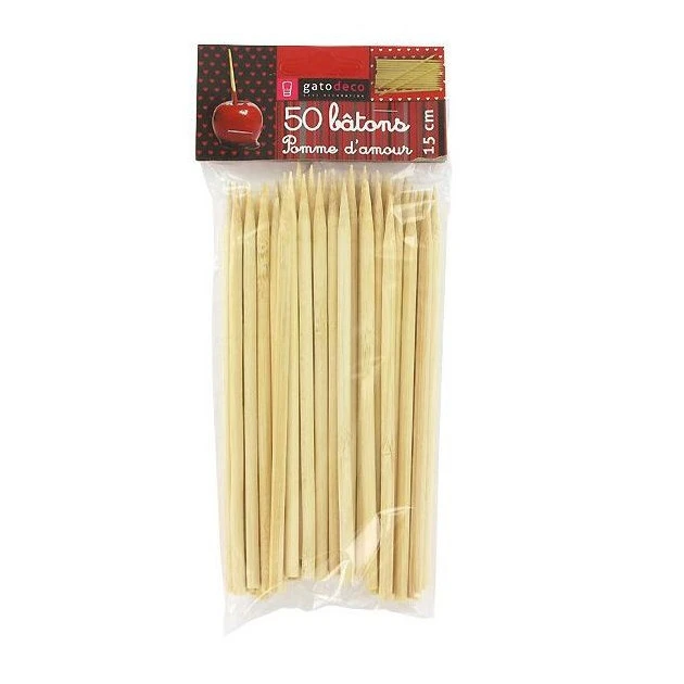 GATODECO Bâtons Pomme D'amour 15 Cm Gatodéco (x50)