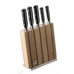 Bloc Ă Couteaux + 5 Couteaux Sabatier Trompette Richardson