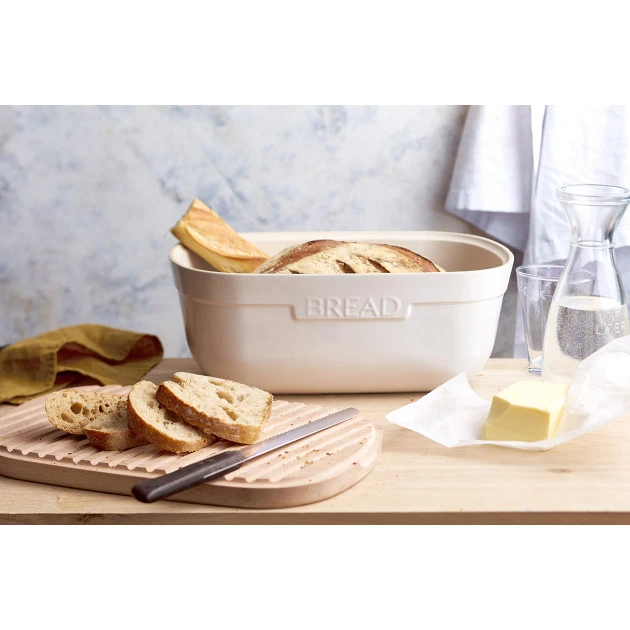 Boîte à Pain En Céramique Craie 35,5 X 24,5 X H 15,8 Cm Emile Henry – Image 2
