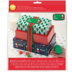Wilton Boîtes Confiserie Noël Carton 20 X25 Cm (x3)