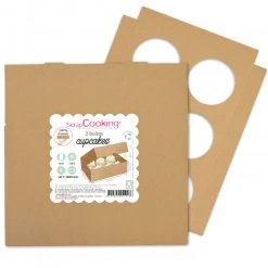 Boîte Cupcake En Carton 17 X 25 X 8,5 Cm (x2) Scrapcooking
