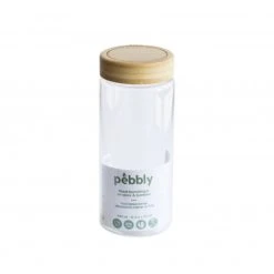 Boîte De Conservation En Verre Et Bambou Rond 850 Ml Pebbly