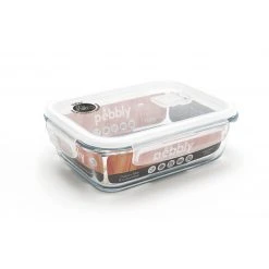 Boîte De Conservation En Verre Rectangle 1 L Pebbly