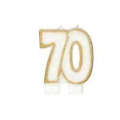 GATODECO Bougie Anniversaire 70 Ans Gatodéco