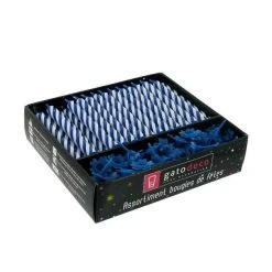 GATODECO Bougies Bleues Avec Supports (x70) Gatodéco