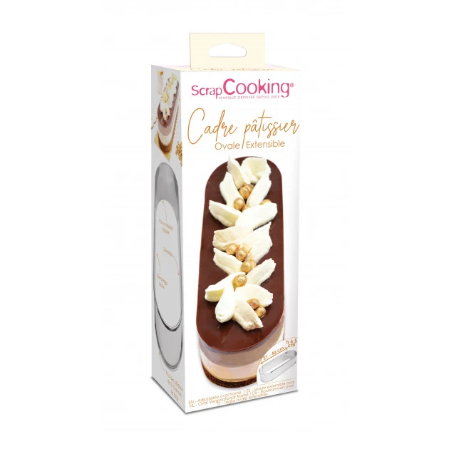 Cadre Pâtisserie Extensible Inox Ovale Scrapcooking – Image 3