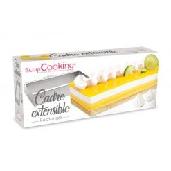 Cadre Pâtisserie Extensible Inox Rectangle Scrapcooking