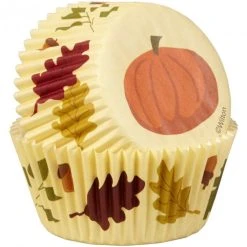 Caissette Cupcake Feuille Et Citrouille (x50) Wilton