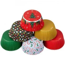 Caissette Cupcake Assortiment Noël Wilton (x150)