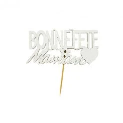 PATISDECOR Cake Topper Bonne Fête Maman Sur Pic (x30) Patisdécor