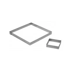 MALLARD FERRIERE Carré à Tarte Inox 12 X 12 Cm Mallard