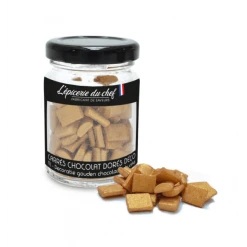 Carrés Chocolat Blanc Dorés Décoratifs 50 G L'Epicerie Du Chef