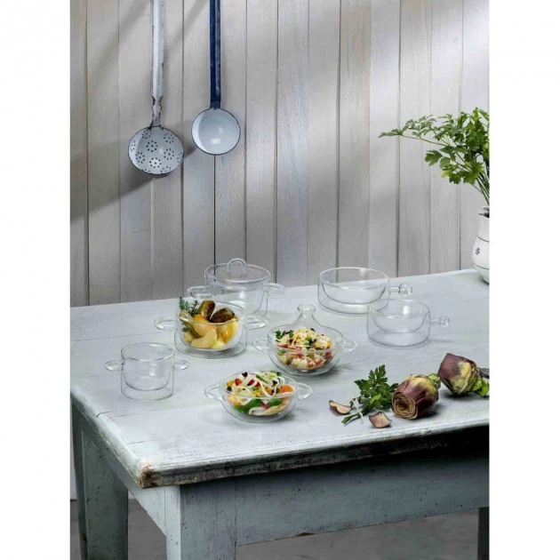 Casserole En Verre Double Paroi 27 Cl (x2) Luigi Bormioli THERMIC GLASS – Image 3