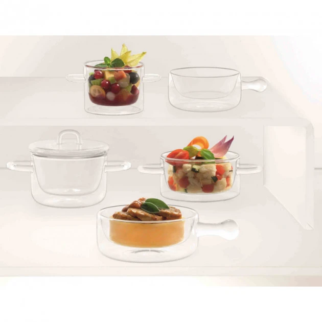 Casserole En Verre Double Paroi 27 Cl (x2) Luigi Bormioli THERMIC GLASS – Image 4