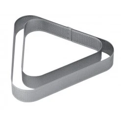 Cercle à Entremets Triangle Inox Micro-perforé 17,5 X 16 Cm X H 3,5 Cm Pavoni