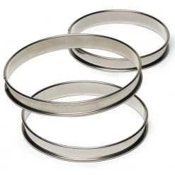Cercle à Tarte Inox Bords Roulés Ø 9 Cm X H 2,7 Cm Gobel
