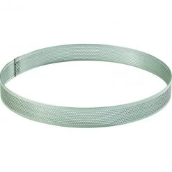 MALLARD FERRIERE Cercle à Tarte Inox Perforé Ø16 Cm H.2 Cm