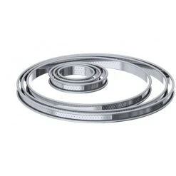 Cercle à Tarte Perforé Ø 22 Cm En Inox Par De Buyer