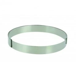 Cercle Pâtisserie Réglable Inox Ø18 à 36 Cm H.3 Cm De Buyer