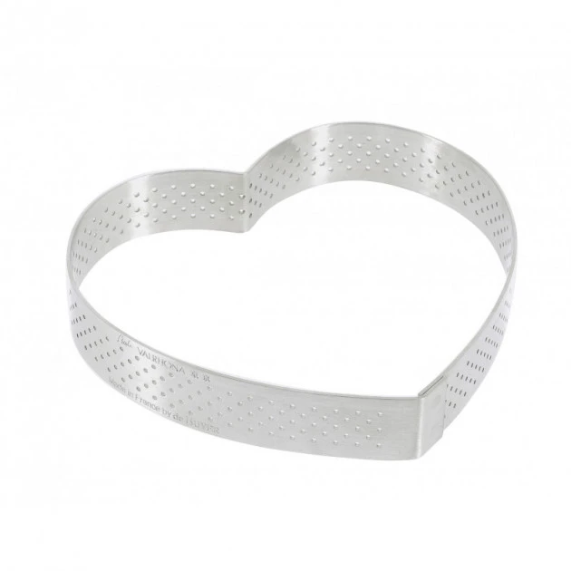 Cercle Perforé Forme Coeur ø 12 Cm De L'école Valrhona Par De Buyer