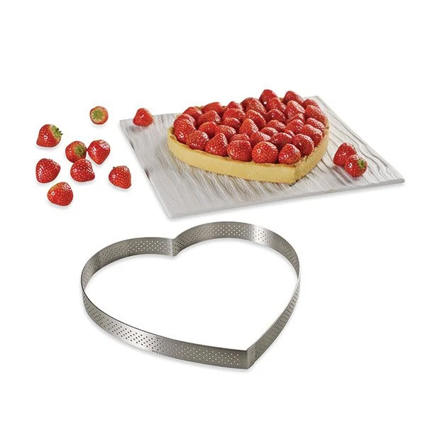 Cercle Perforé Forme Coeur ø 18 Cm De L'école Valrhona Par De Buyer – Image 3