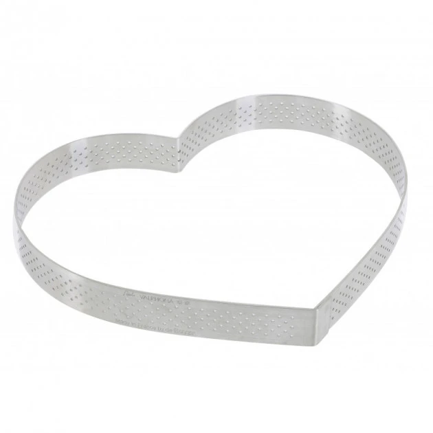 Cercle Perforé Forme Coeur ø 18 Cm De L'école Valrhona Par De Buyer