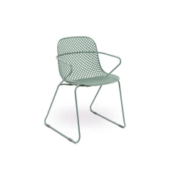Chaise En Acier Avec Assise Résine Vert Tender Ramatuelle 73’ Grosfillex