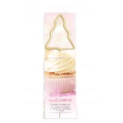 Cierge Magique Sapin Or 17,5 Cm Scrapcooking