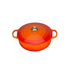 Cocotte En Fonte Basse 30 Cm Volcanique Le Creuset Signature