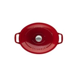 Cocotte En Fonte Ovale 25 Cm Rubis Chasseur