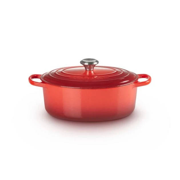 Cocotte En Fonte Ovale 29 Cm Cerise Le Creuset Signature – Image 2