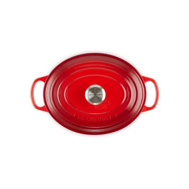 Cocotte En Fonte Ovale 29 Cm Cerise Le Creuset Signature – Image 3