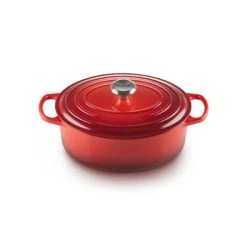 Cocotte En Fonte Ovale 29 Cm Cerise Le Creuset Signature
