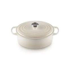 Cocotte En Fonte Ovale 29 Cm Meringue Signature Le Creuset