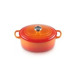Cocotte En Fonte Ovale 29 Cm Volcanique Le Creuset Signature