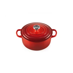 Cocotte En Fonte Ronde 20 Cm Cerise Le Creuset Signature