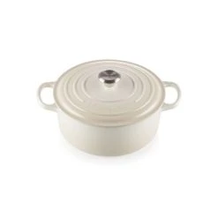 Cocotte En Fonte Ronde 22 Cm Meringue Signature Le Creuset
