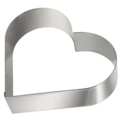 Cercle à Pâtisserie Cœur Inox 27,5 Cm H 4,5 Cm Gobel