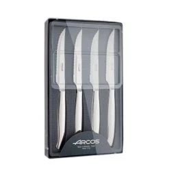 Coffret 4 Couteaux à Steak 11 Cm Lame Crantée Acier Inoxydable Arcos