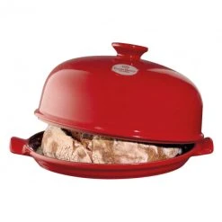 Coffret Cloche à Pain Emile Henry 28 Cm Couleur Grand Cru