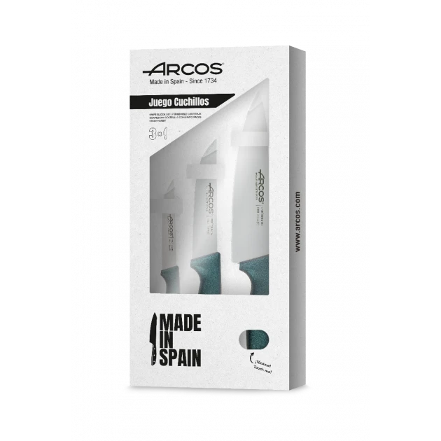 Coffret Couteaux Niza Bleu Irisé (x3) Arcos