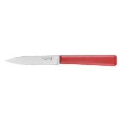 Couteau D'Office 10 Cm Cranté Rouge Les Essentiels Opinel