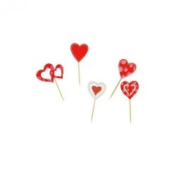 PATISDECOR Décor Cœurs Sur Pic (x10) Patisdécor